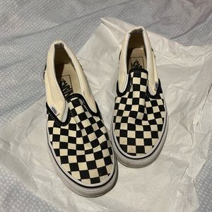 Checkered vans slides